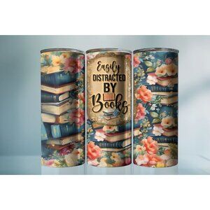 20oz Easily Distracted by Books Tumbler